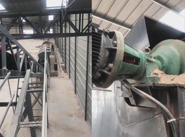 陜西彬縣砂石骨料公司電動滾筒應用現(xiàn)場